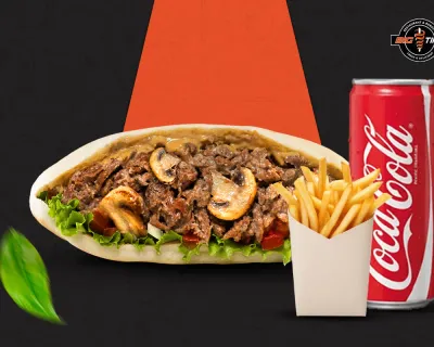 Menu sandwich kebab royal