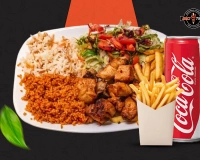 Menu assiette chicken jaune