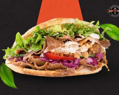 Sandwich kebab au four
